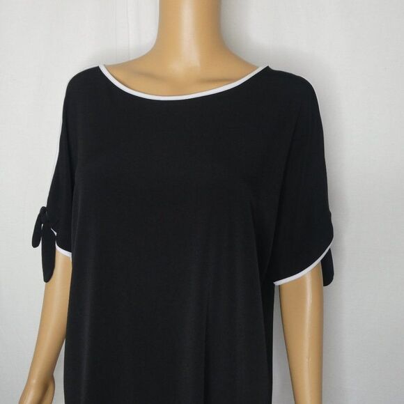 Ivanka Trump Cold Shoulder Tie Split Sleeve Blouse - Picture 3 of 12